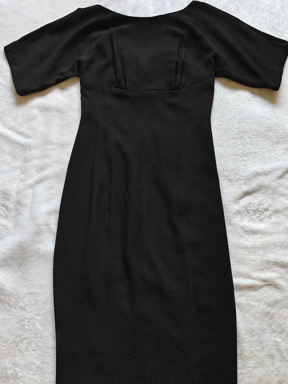 Maggy London Elegant Black Midi Dress Size 2.